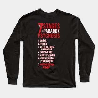 UMBRELLA ACADEMY 2: THE 7 STAGES IN PARADOX PSYCHOSIS (BLACK) Long Sleeve T-Shirt